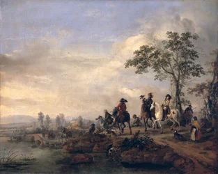 Falconers Return Home from the Hunt, 1658-60 